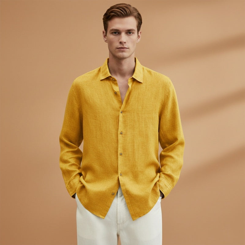 Guilherme | Camisa de Linho Manga Comprida Homem