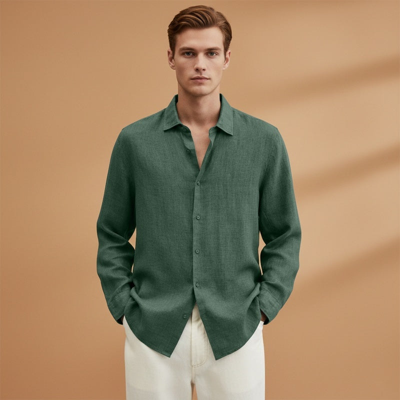 Guilherme | Camisa de Linho Manga Comprida Homem