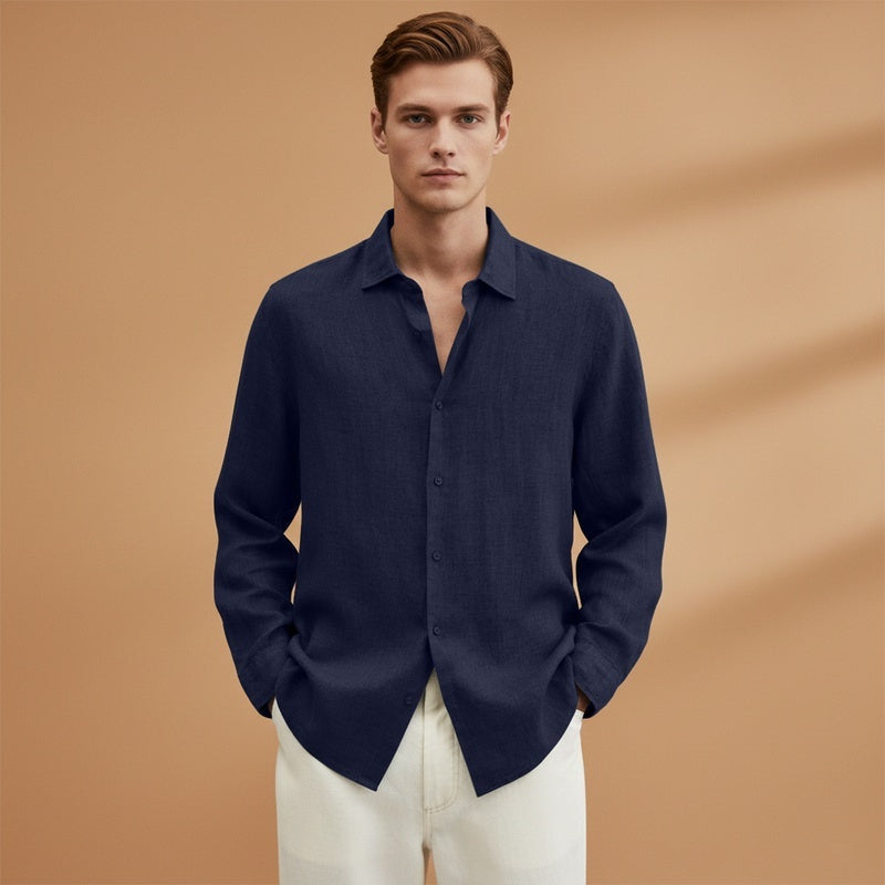 Guilherme | Camisa de Linho Manga Comprida Homem