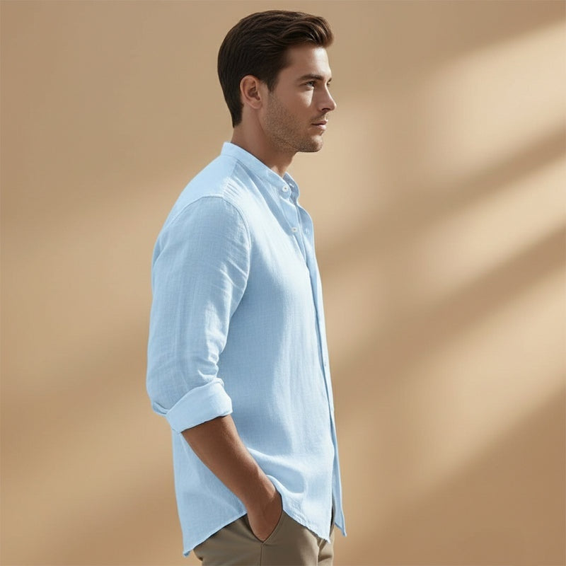 Daniel | Camisa de Linho Manga Comprida Homem