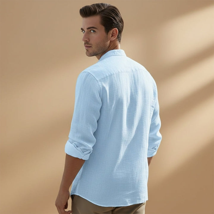 Daniel | Camisa de Linho Manga Comprida Homem
