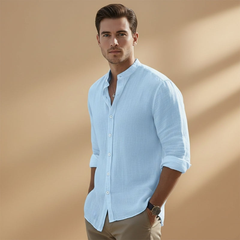 Daniel | Camisa de Linho Manga Comprida Homem