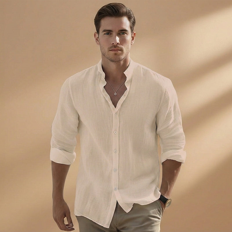 Daniel | Camisa de Linho Manga Comprida Homem