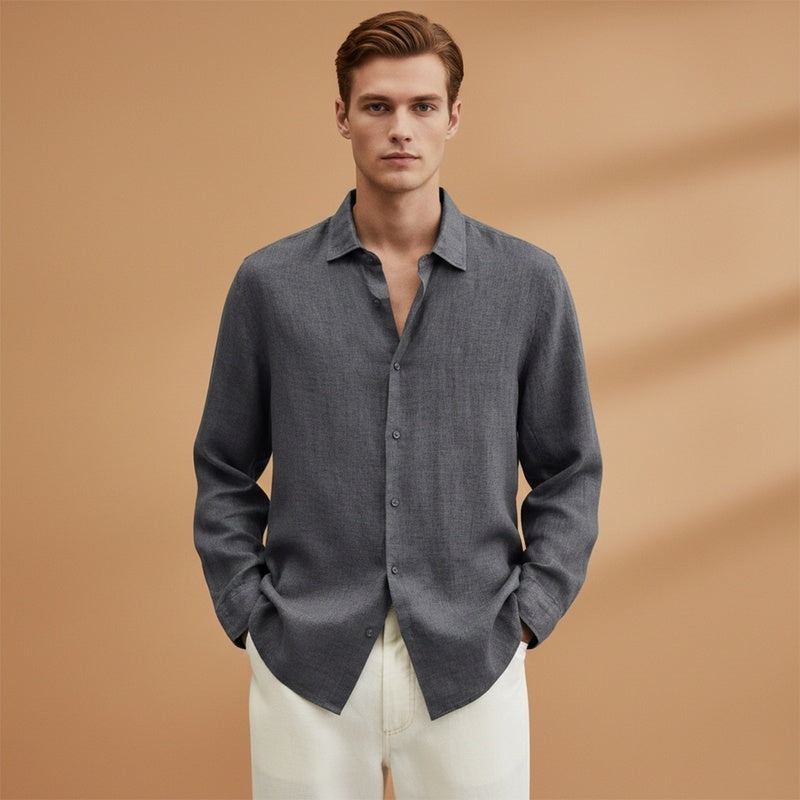 Guilherme | Camisa de Linho Manga Comprida Homem