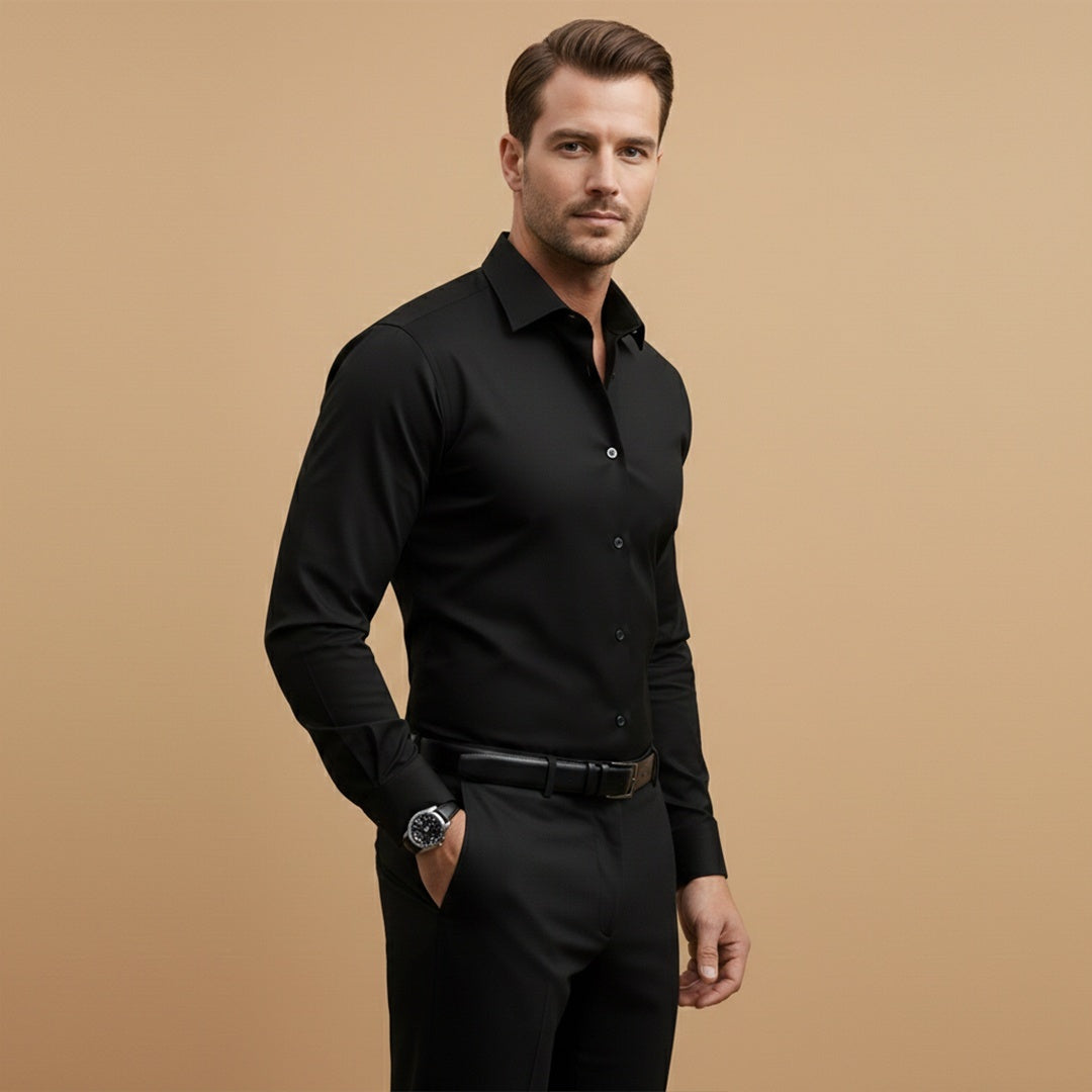 Bruno | Camisa Manga Comprida Homem Corte Ajustado