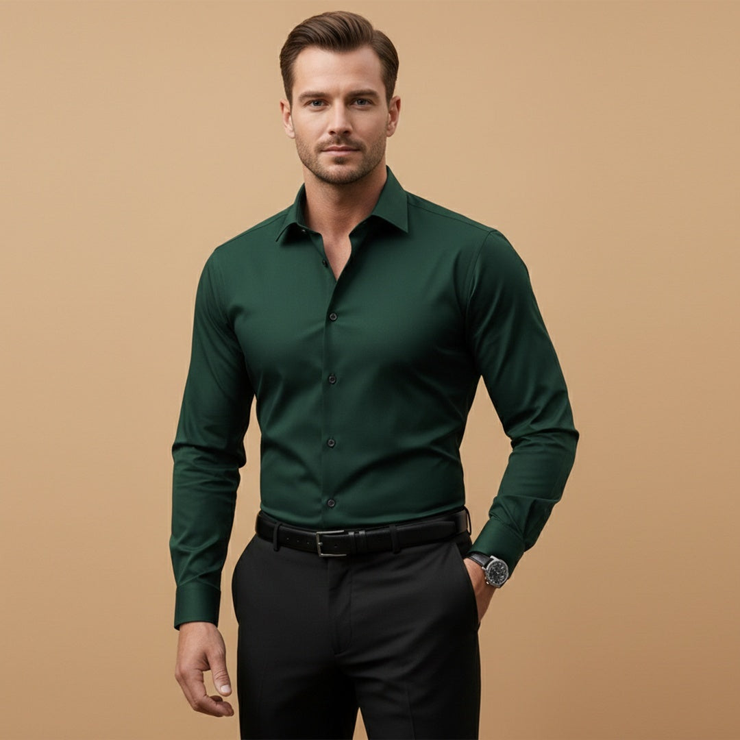 Bruno | Camisa Manga Comprida Homem Corte Ajustado