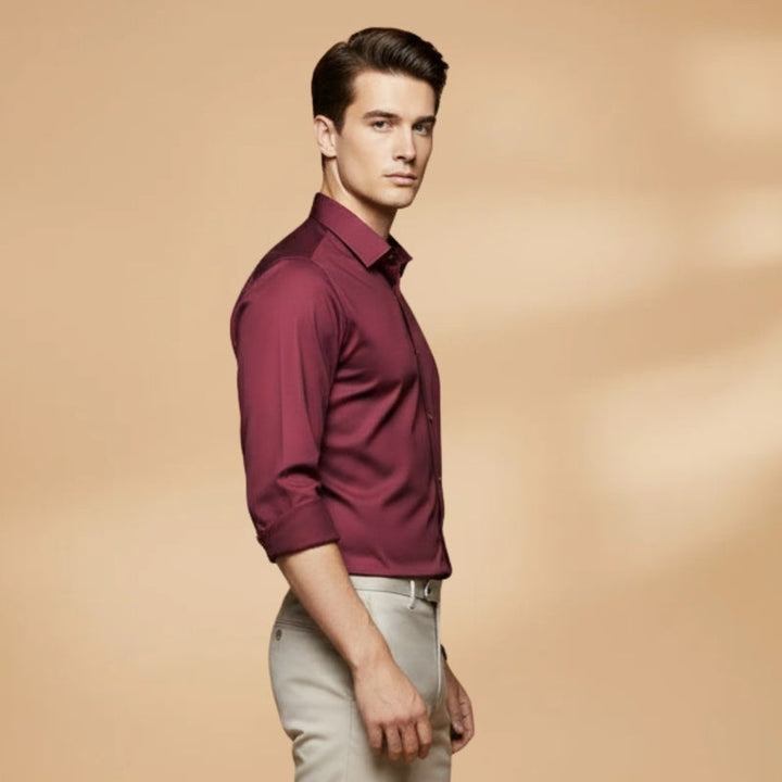 Nuno | Camisa Manga Comprida Slim Fit Homem Colarinho Clássico