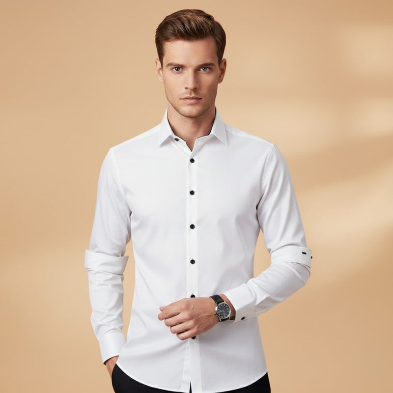 Rodrigo | Camisa Slim Fit Manga Comprida Homem Botões