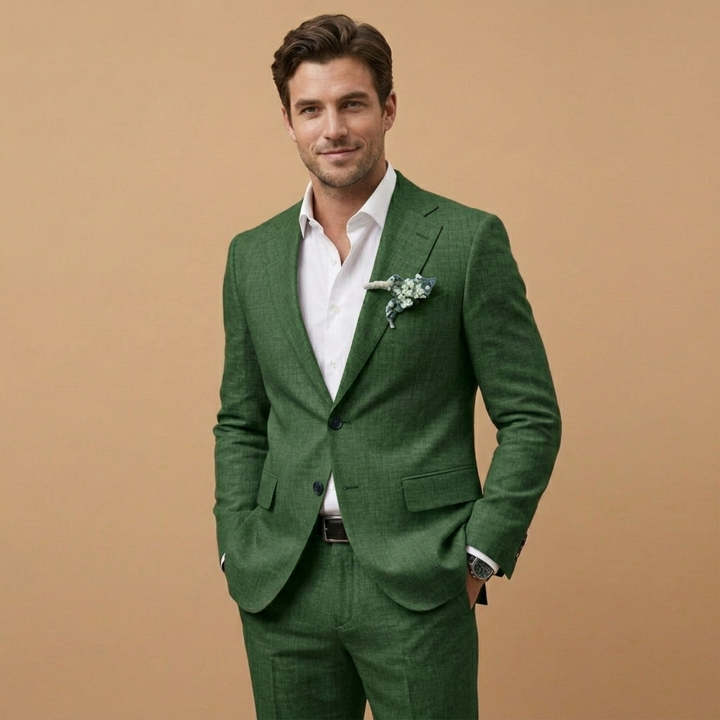 Carlos | Fato de Linho Conjunto Homem Corte Relaxado