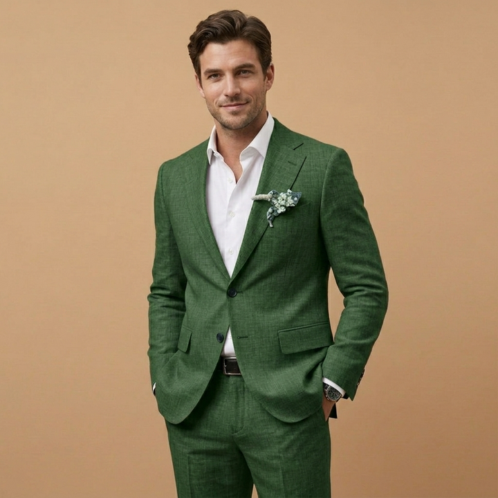 Carlos | Fato de Linho Conjunto Homem Corte Relaxado