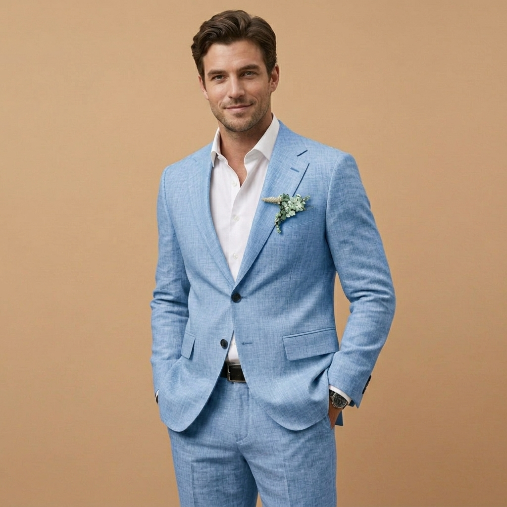 Carlos | Fato de Linho Conjunto Homem Corte Relaxado