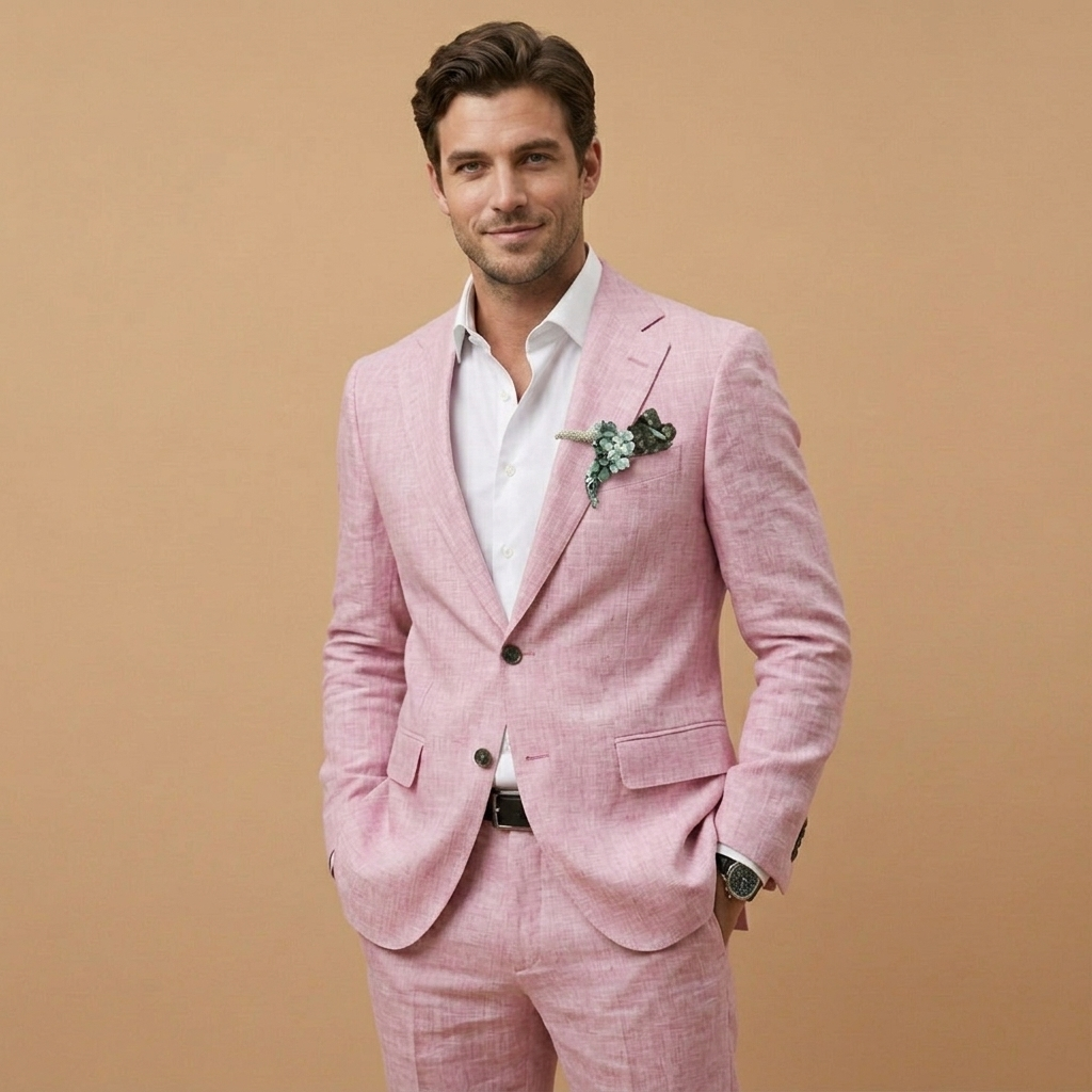Carlos | Fato de Linho Conjunto Homem Corte Relaxado