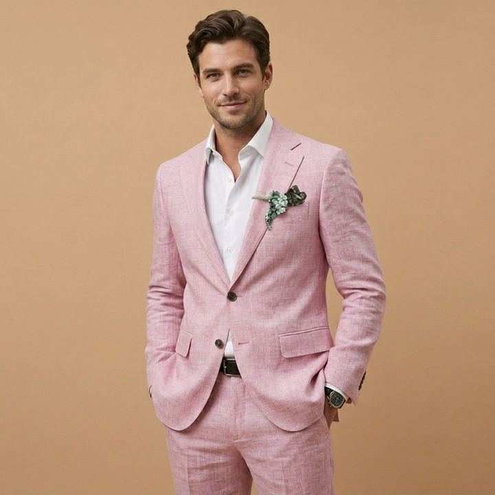 Carlos | Fato de Linho Conjunto Homem Corte Relaxado