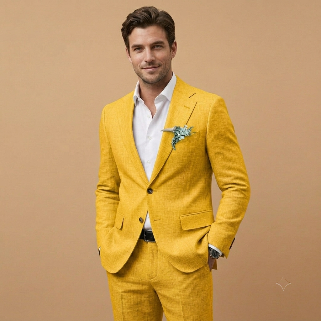 Carlos | Fato de Linho Conjunto Homem Corte Relaxado