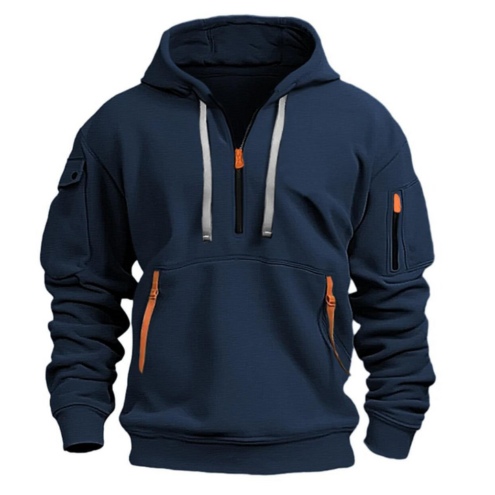 Carlos | Hoodie Homem com Capuz e Bolsos com Zíper