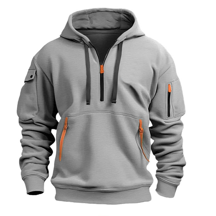 Carlos | Hoodie Homem com Capuz e Bolsos com Zíper