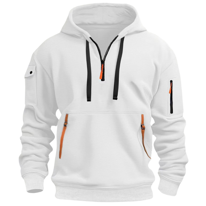 Carlos | Hoodie Homem com Capuz e Bolsos com Zíper