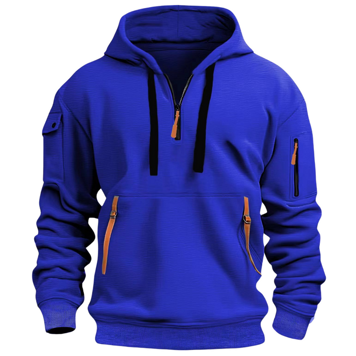 Carlos | Hoodie Homem com Capuz e Bolsos com Zíper