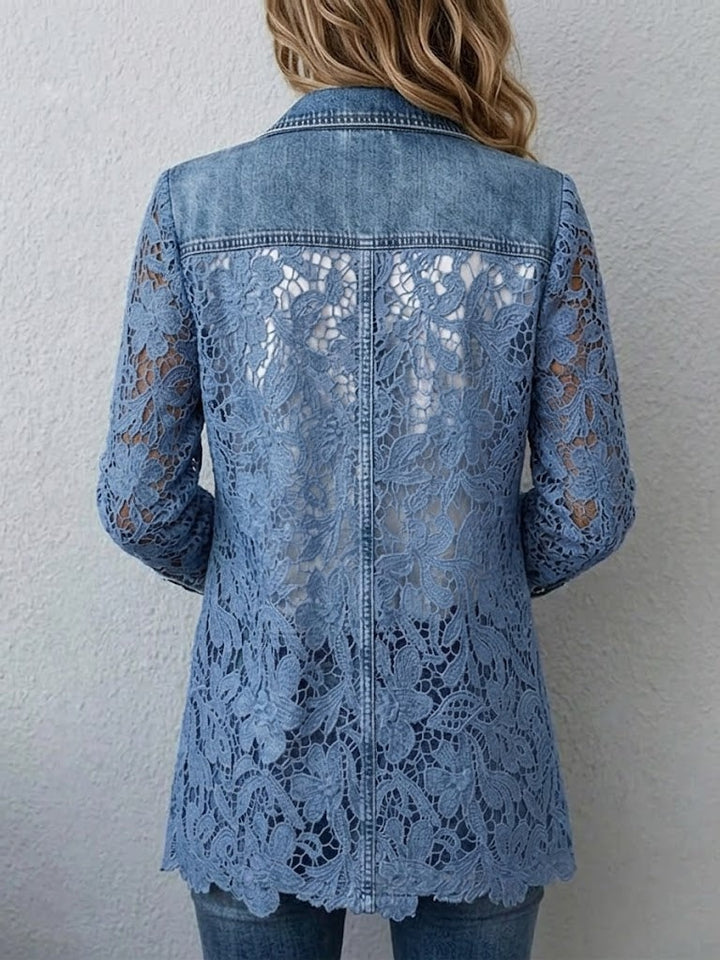 Carolina | Casaco Ganga Estampado Leopardo Mulher Manga Comprida