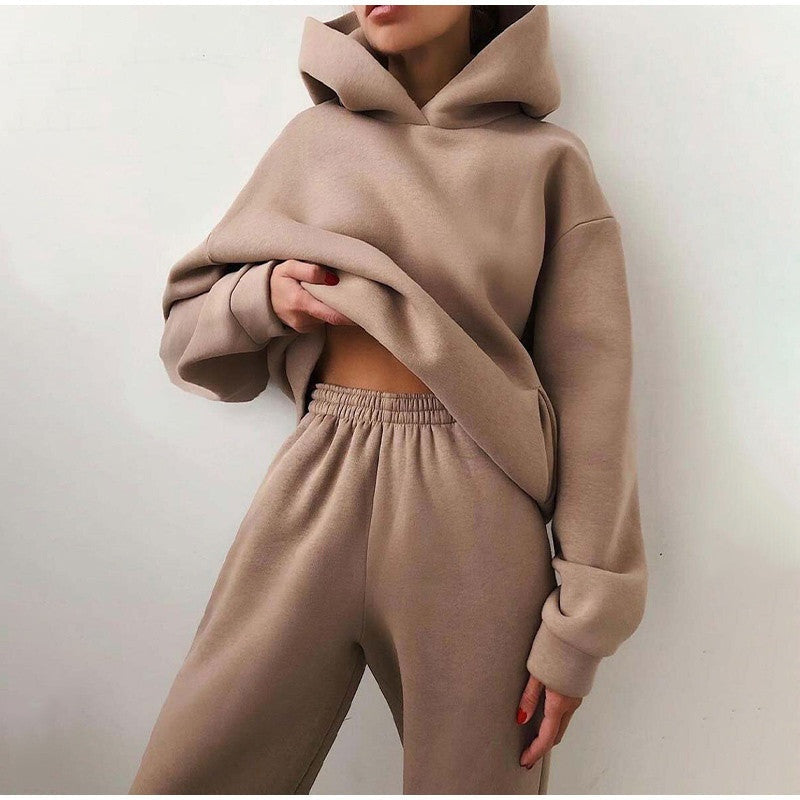 Carolina | Conjunto Hoodie e Calças de Jogging Mulher com Capuz
