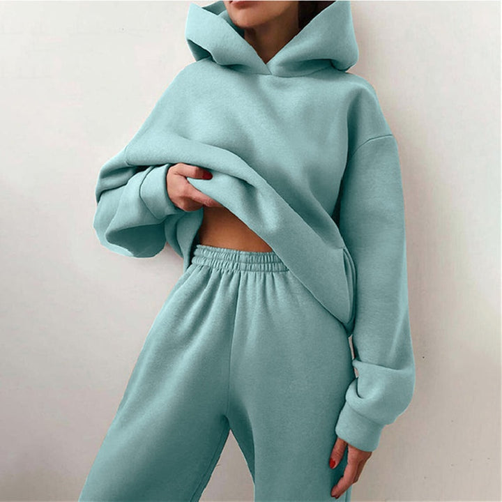 Carolina | Conjunto Hoodie e Calças de Jogging Mulher com Capuz