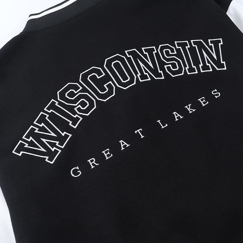 Carolina | Varsity Jacket Mulher Bomber Oversize com Bordado