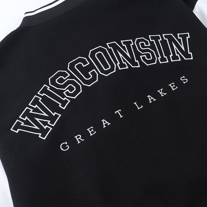 Carolina | Varsity Jacket Mulher Bomber Oversize com Bordado