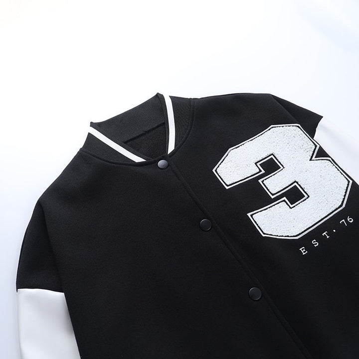 Carolina | Varsity Jacket Mulher Bomber Oversize com Bordado