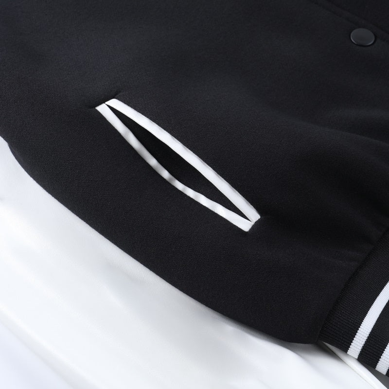 Carolina | Varsity Jacket Mulher Bomber Oversize com Bordado