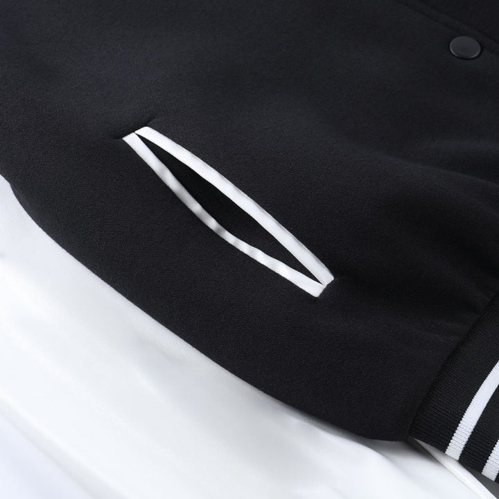 Carolina | Varsity Jacket Mulher Bomber Oversize com Bordado