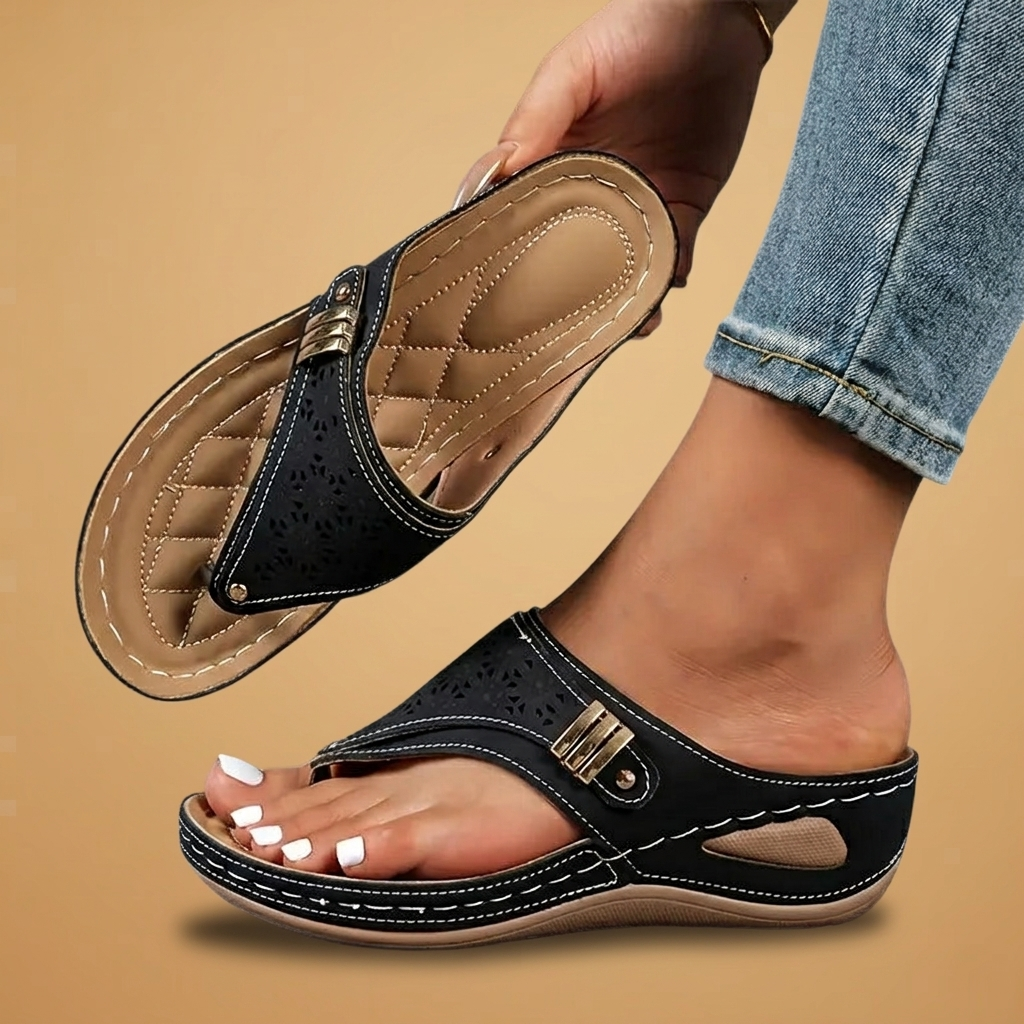 Catarina | Chinelos Ortopédicos Cunha Mulher Slip-On