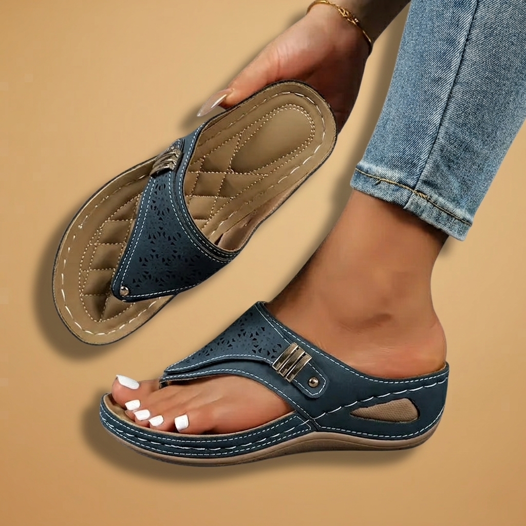 Catarina | Chinelos Ortopédicos Cunha Mulher Slip-On