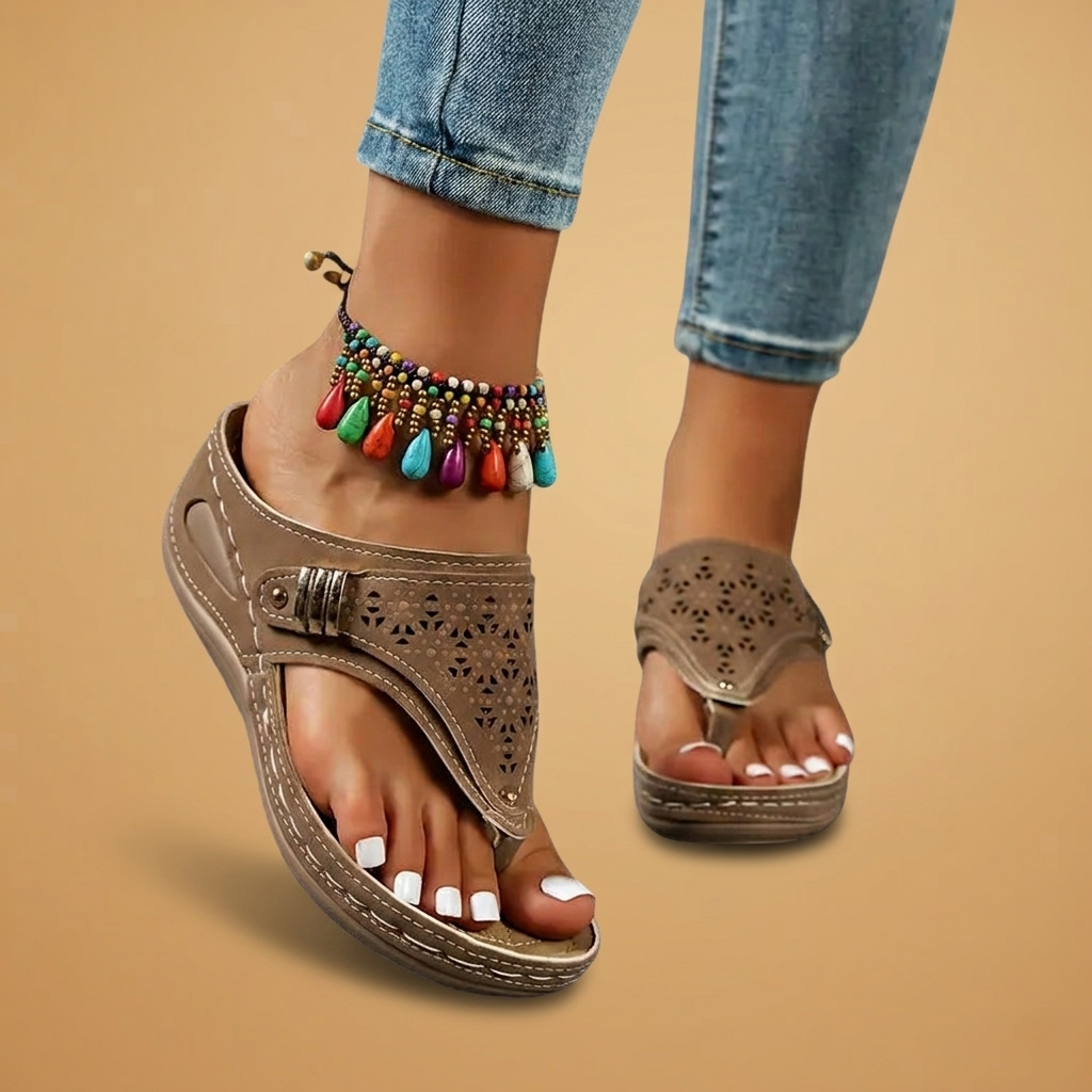 Catarina | Chinelos Ortopédicos Cunha Mulher Slip-On
