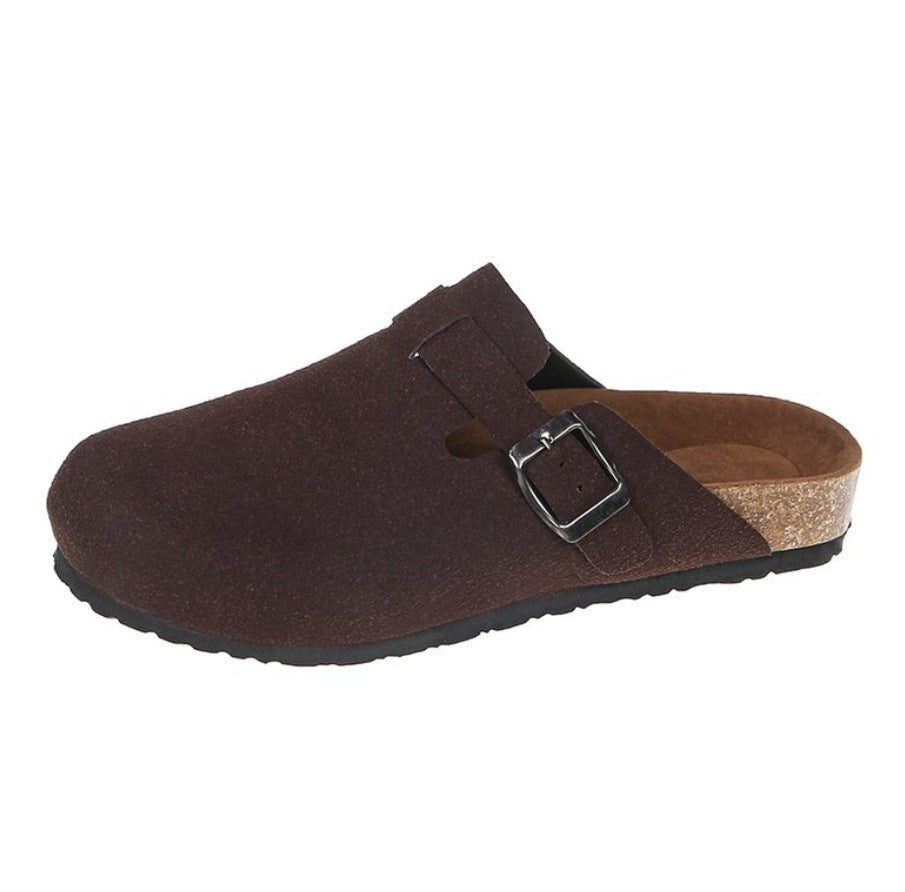 Clogs Mulher Camurça Sola Anatómica Correia Ajustável