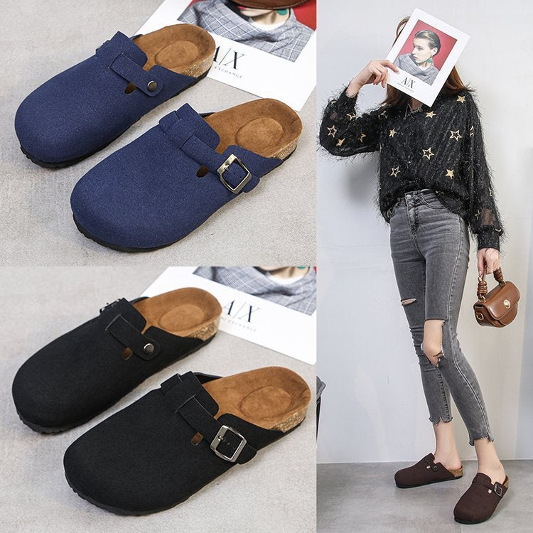 Clogs Mulher Camurça Sola Anatómica Correia Ajustável