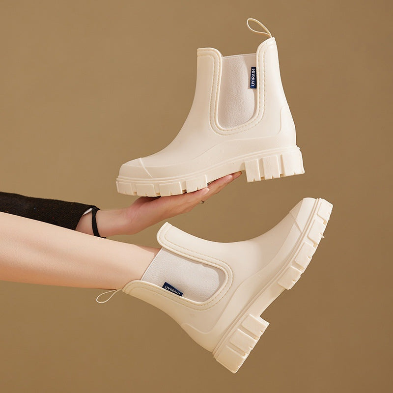 Conceição | Botins Chelsea Impermeáveis Mulher Plataforma Antiderrapante