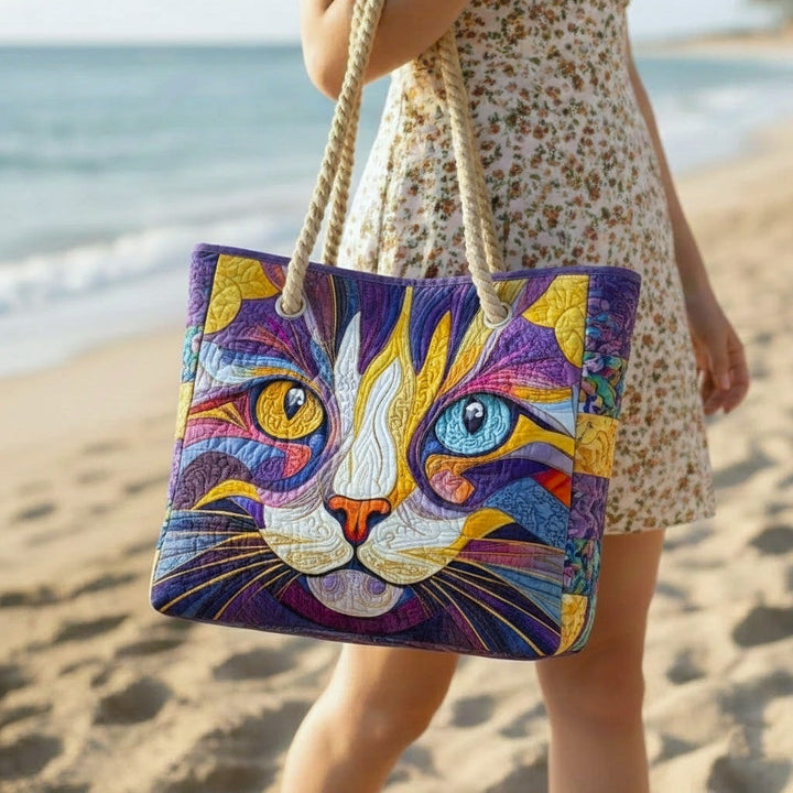 Conceição | Tote Bag Artesanal Estampado Africano Mulher Alças de Corda