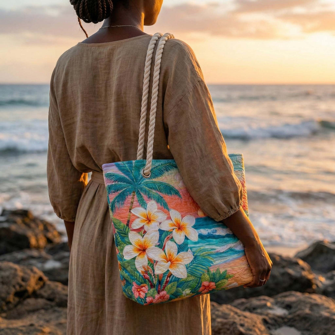 Conceição | Tote Bag Artesanal Estampado Africano Mulher Alças de Corda