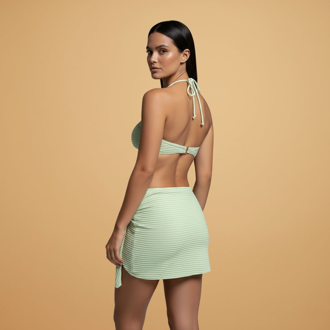 Carla | Conjunto Bikini 3 Peças Mulher Top Bandeau Saia