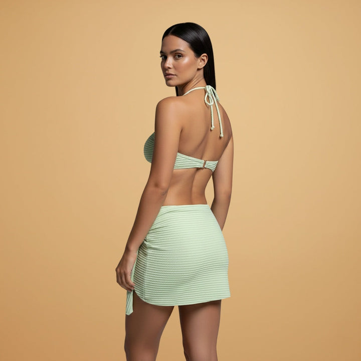 Carla | Conjunto Bikini 3 Peças Mulher Top Bandeau Saia