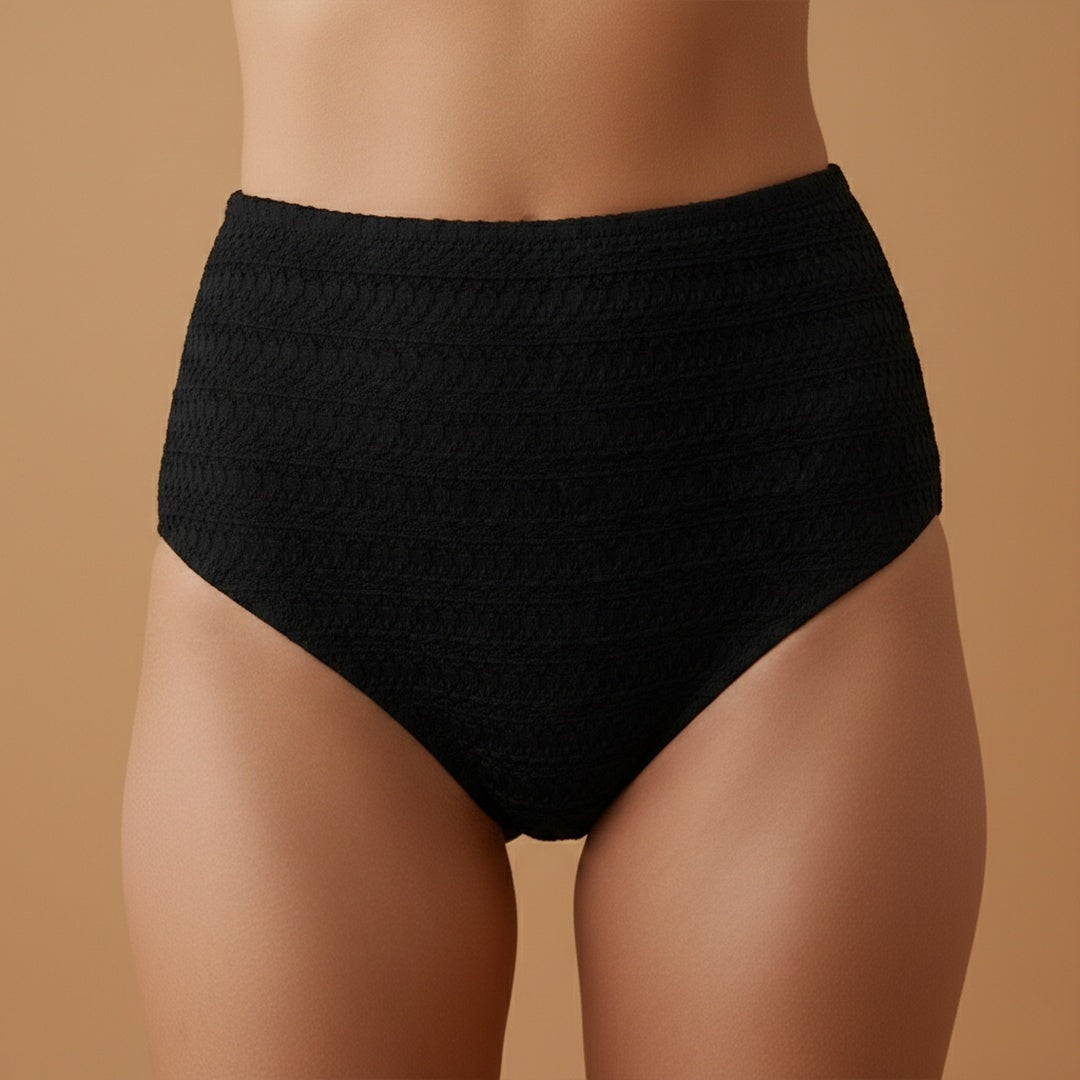 Manuela | Conjunto Bikini Cintura Alta Mulher Texturizado