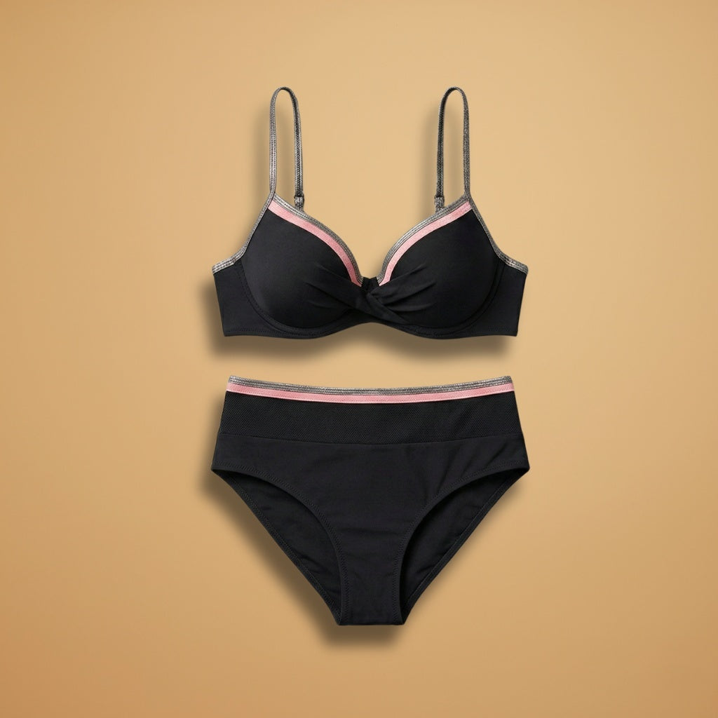 Sílvia | Conjunto Bikini Decote V Mulher Alças Ajustáveis