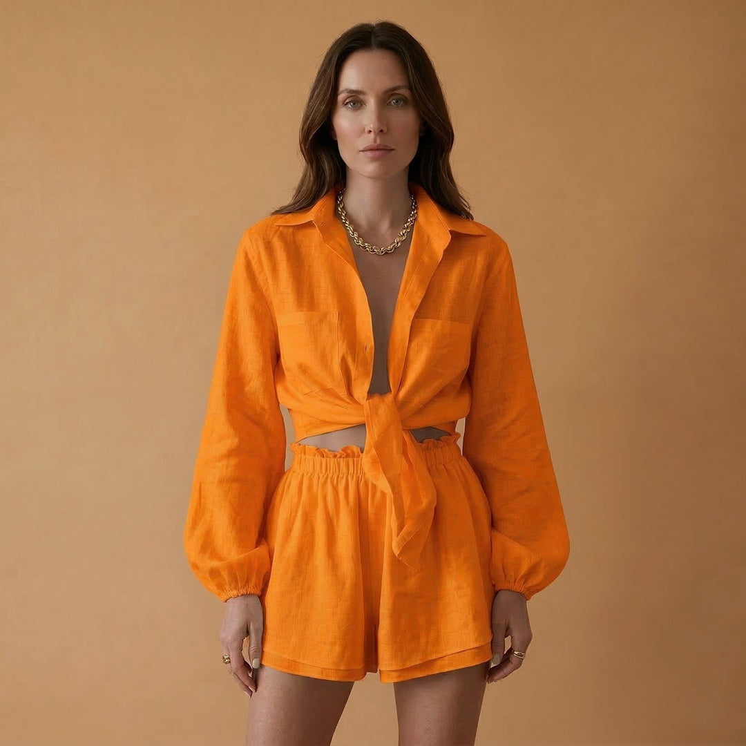 Dulce | Conjunto Camisa Nó Mulher Calções