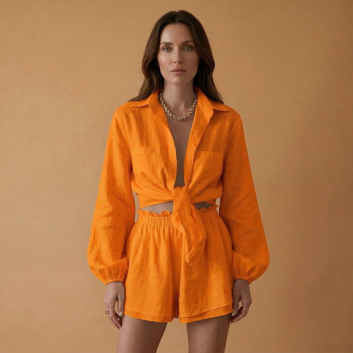 Dulce | Conjunto Camisa Nó Mulher Calções
