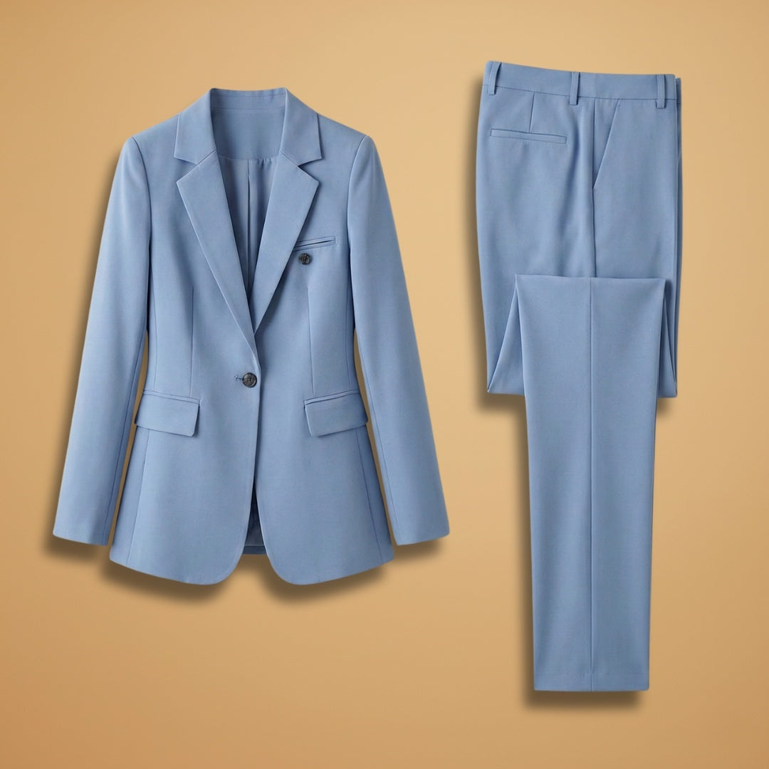Luísa | Conjunto de Fato Blazer Mulher Calças Retas