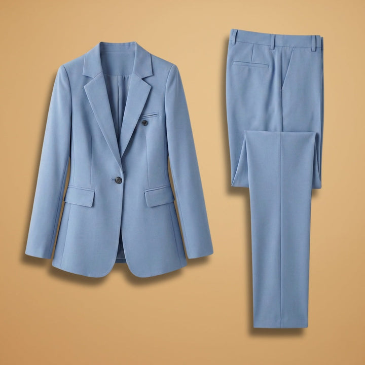 Luísa | Conjunto de Fato Blazer Mulher Calças Retas