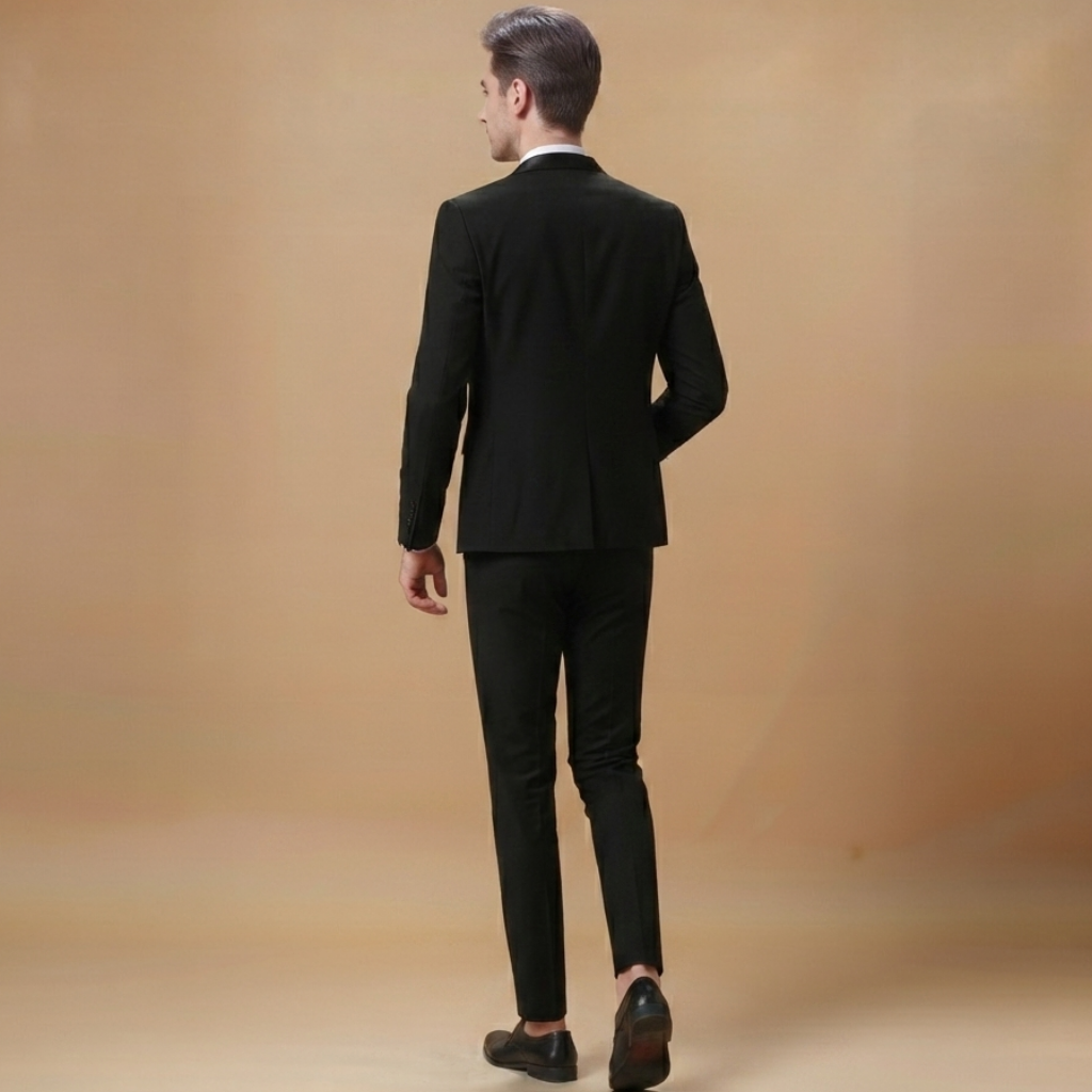 Conjunto de Três Peças Clássico Homem Fato com Colete