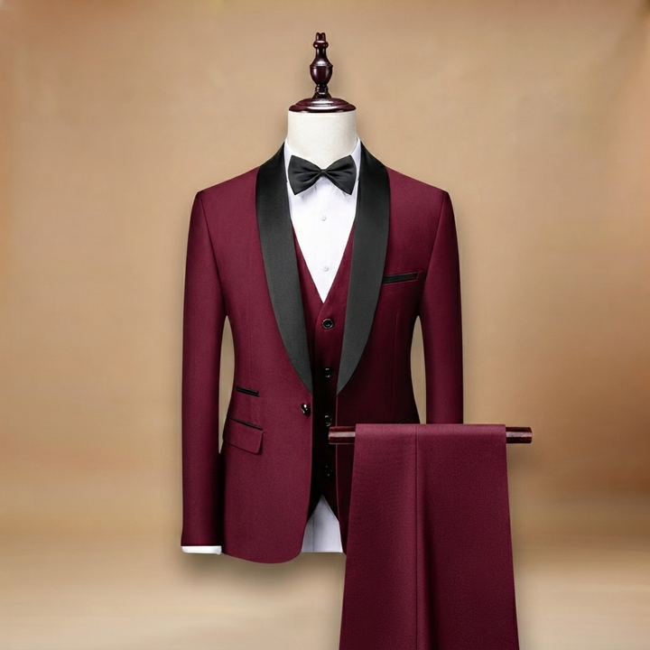 Conjunto de Três Peças Clássico Homem Fato com Colete