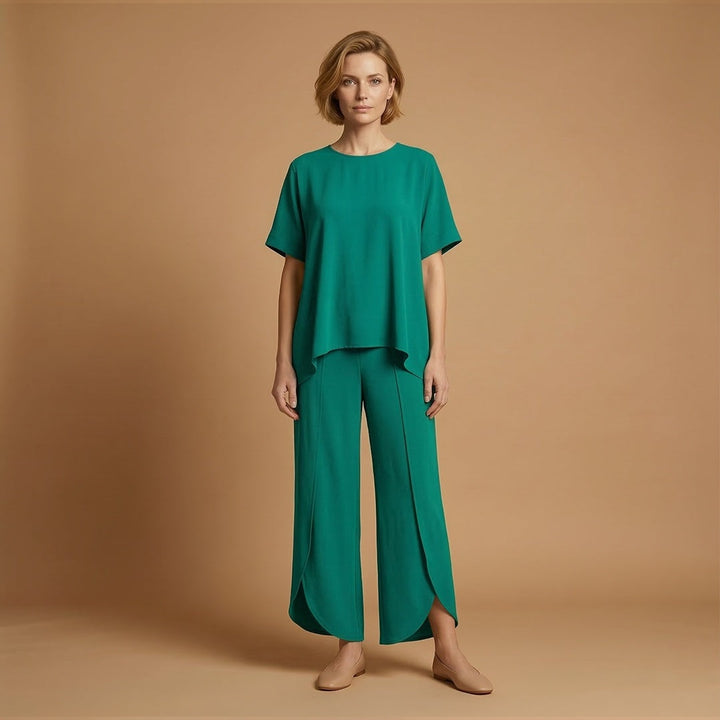 Inês | Conjunto Duas Peças Mulher Manga Curta Oversize