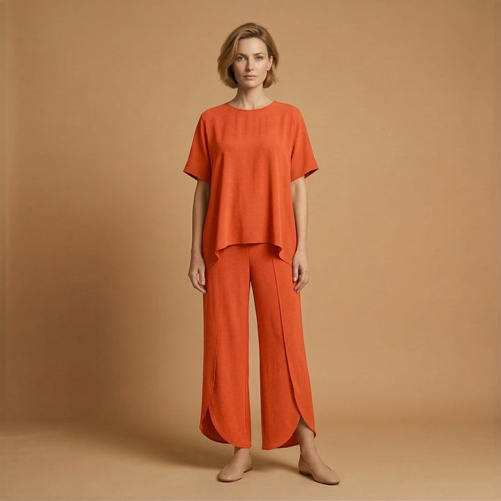 Inês | Conjunto Duas Peças Mulher Manga Curta Oversize